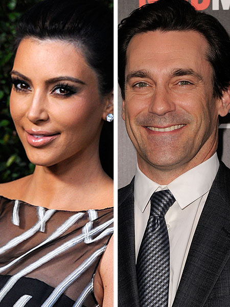Extra Scoop: Kim K. and Jon Hamm Call a Truce