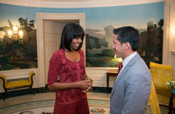 Pic! Michelle Obama Rocks Some Cool Bangs