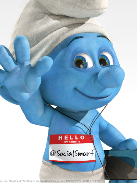 Pic! Introducing Mario as Social Smurf