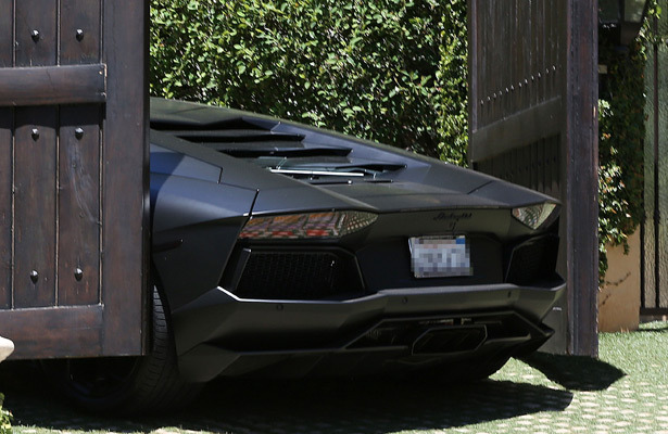 Kanye West’s $750K Lamborghini Nearly Crushed by Kim K's Gate