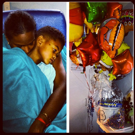 Usher’s Ex, Tameka Foster, Shares Touching Pic of Son in Hospital