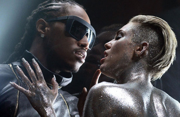 Pics! Miley Cyrus Naked (Again) and Dipped in Silver for Future-istic Music Video