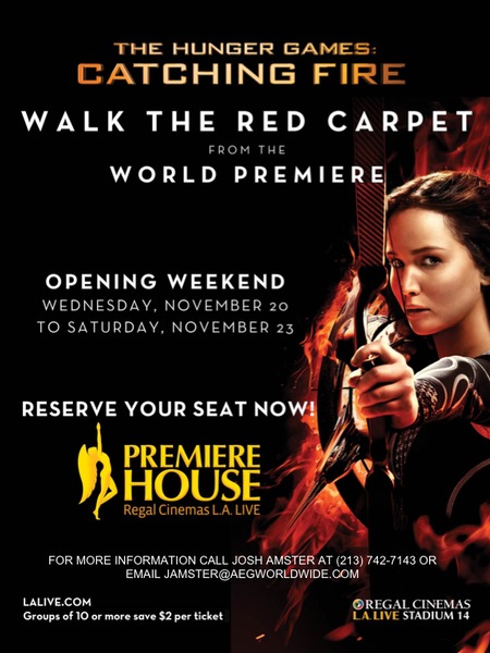 'The Hunger Games: Catching Fire': Walk the Red Carpet at L.A. Live!