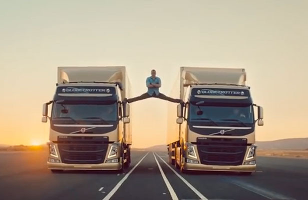 'Epic' Video! Jean-Claude Van Damme Does the Splits Between Two Trucks