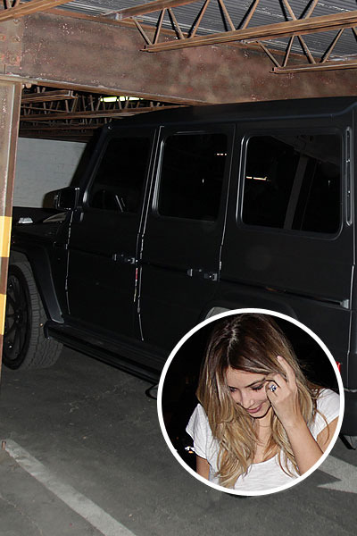 Oops Pic! Kim Kardashian Scrapes $200K SUV in Parking Garage