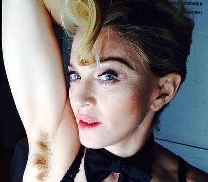 Madonna Pic! Armpit Hair, 'Don't Care'