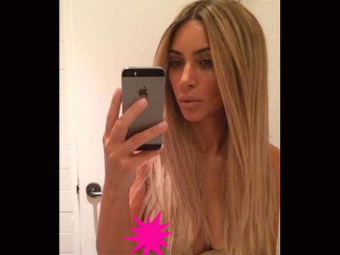 Kim K's Nipple Steals the Spotlight in Latest Selfie