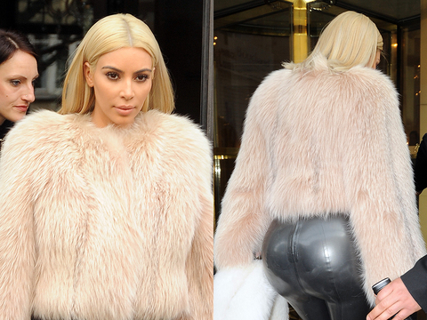 Someone Call Sir Mix-a-lot: Kim K Steps Out in Booty-tastic Latex Pants