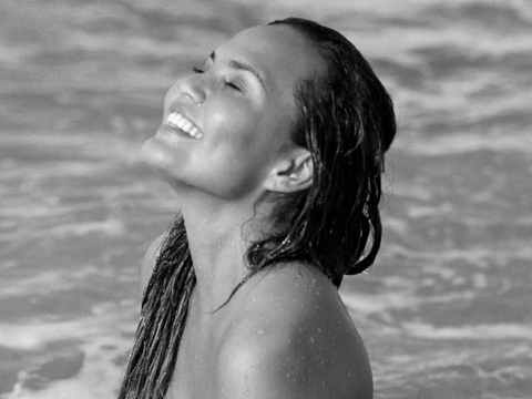 Chrissy Teigen Bares It All for DuJour Photo Shoot