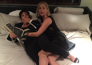 Pic! Jennifer Lawrence Spent Her Birthday in Bed with Kris Jenner?