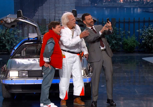 See the 'Back to the Future' Reunion on 'Jimmy Kimmel Live'