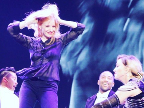 Jessica Chastain Spanks
