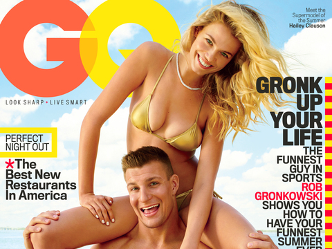 Rob Gronkowski Goes Shirtless, Comments on His 'Party Boy' Image in GQ