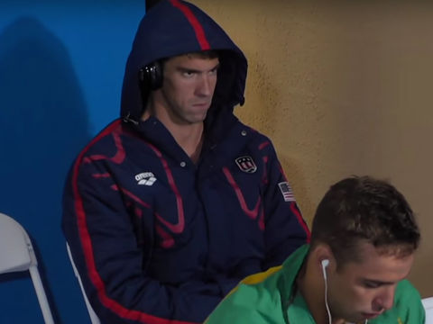 Michael Phelps' Intimidating Game Face Breaks the Internet -- See the Reactions!