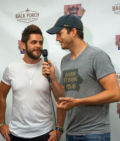 Ashton Kutcher Gets Down with 'Friends in Low Places'