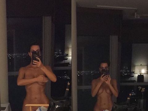 Kim 'Naked Selfies Until I Die' Kardashian Shows Off Spray Tan