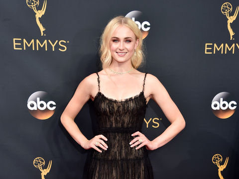 Sophie Turner Stuns in See-Through Emmys Gown