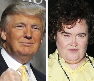 Getty Images/INF/Extra Composite donald trump talks about susan boyle
