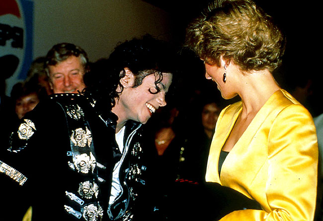 Globe michael jackson's relationship with princess diana
